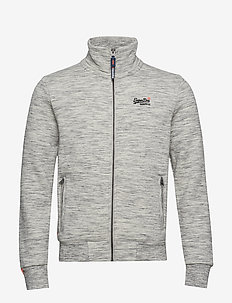 Superdry Mens Sweat Orange Label Track Top Pitch Navy Blue Ship Worldwide