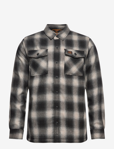 VINTAGE MILLER WOOL SHIRT - swetry pluszowe - onyx check