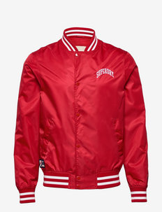CLASSIC VARSITY BASEBALL JKT - bomber jackets - risk red