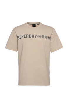 Superdry T-Shirt Herren INTER STATE Flint Grey Grit 