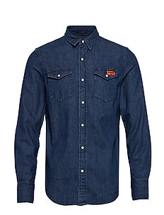 20% rabatt på vårmote | Jeansskjorter | Stort utvalg av de Lee Western Shirt Pitch Black (Pitch Black) (674.25 kr
