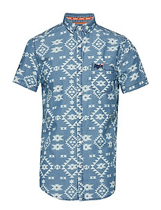 Kortermede skjorter | Stort utvalg av de seneste nyhetene Resort Viscose Print Shirt Ss (Rose) (274.45 kr