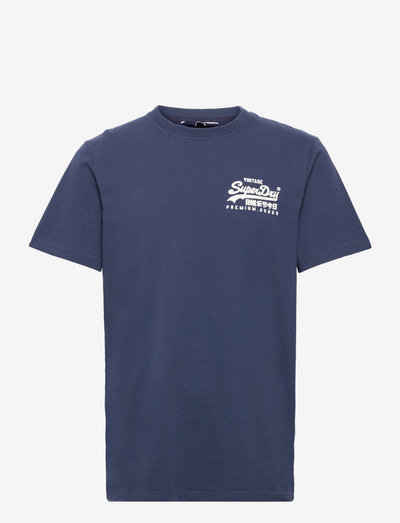 VINTAGE LOGO HERITAGE TEE - t-shirts à manches courtes - lauren navy