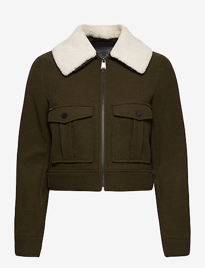 superdry selena cropped wool jacket