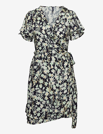 Superdry Summer Wrap Dress (Daisy Navy), (41.99 €) | Large selection of  outlet-styles | Booztlet.com