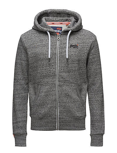 Orange Label Ziphood Hoodie Pullover Grau SUPERDRY