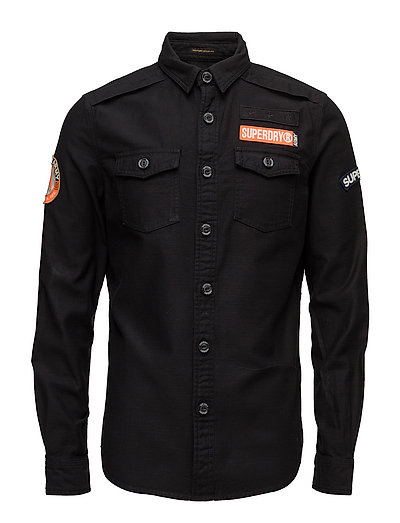 SUPERDRY Sd Army Corps L/S Shirt Hemd Casual Grau SUPERDRY