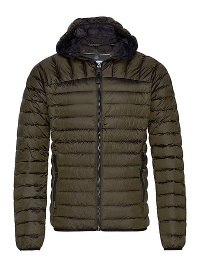 SUPERDRY Core Down Hooded Jacket Gefütterte Jacke Grün SUPERDRY