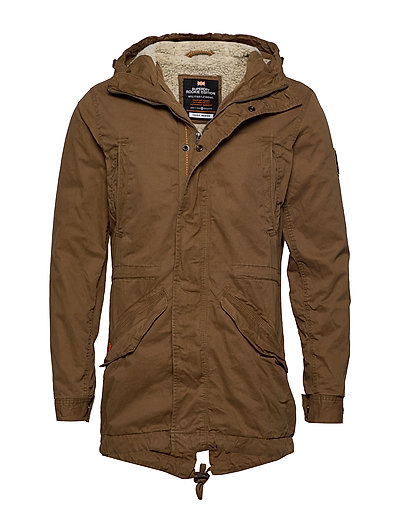 SUPERDRY New Military Parka Parka Jacke Braun SUPERDRY