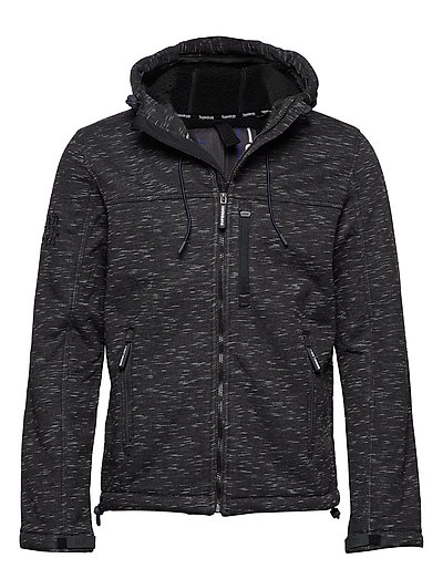 SUPERDRY Hooded Winter Windtrekker Dünne Jacke Schwarz SUPERDRY