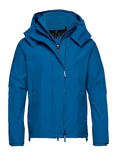 SUPERDRY Tech Hood Pop Zip Windcheater Dünne Jacke Blau SUPERDRY