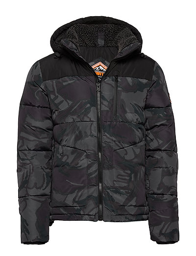 SUPERDRY Sd Expedition Coat Gefütterte Jacke Schwarz SUPERDRY