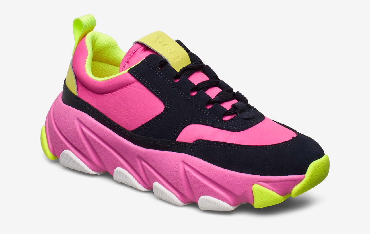 bright pink sneakers