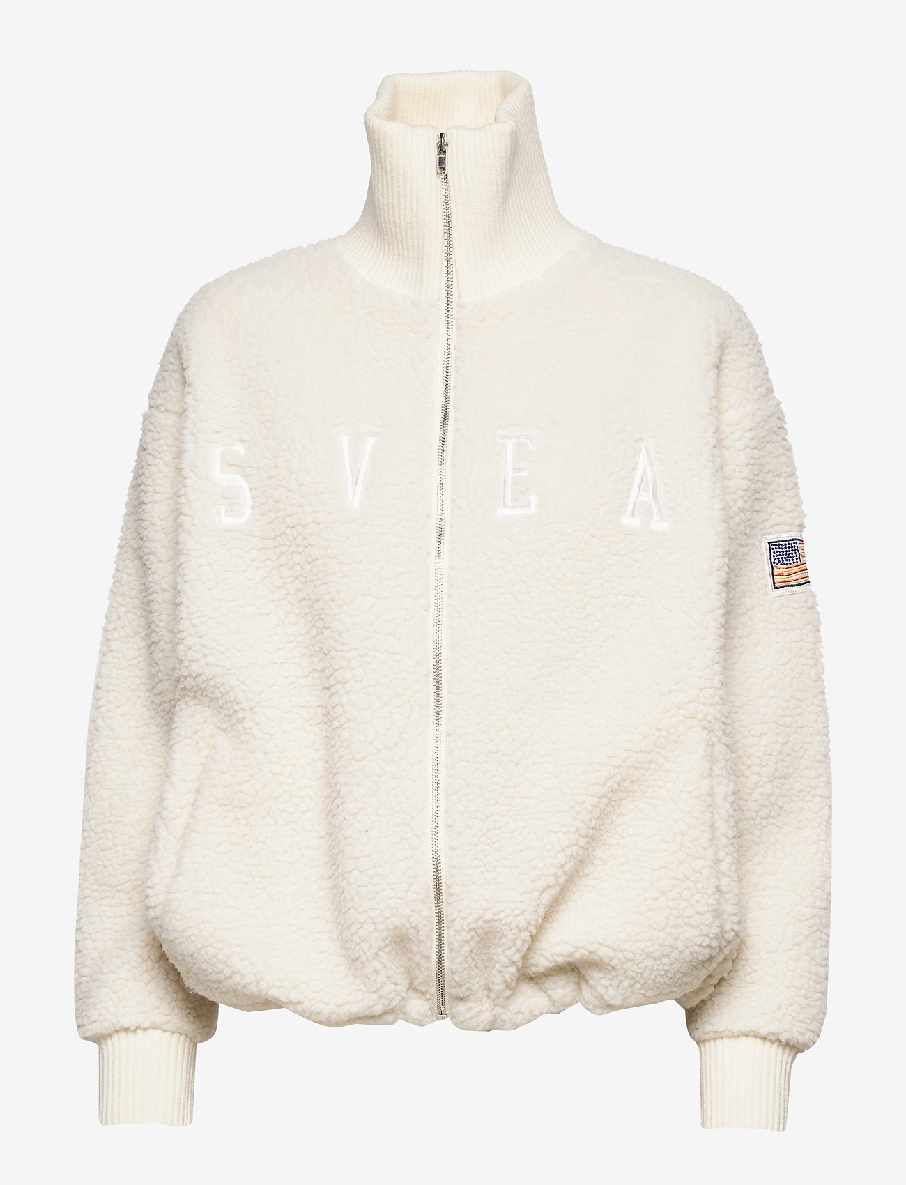 svea kathryn pile zip sweater