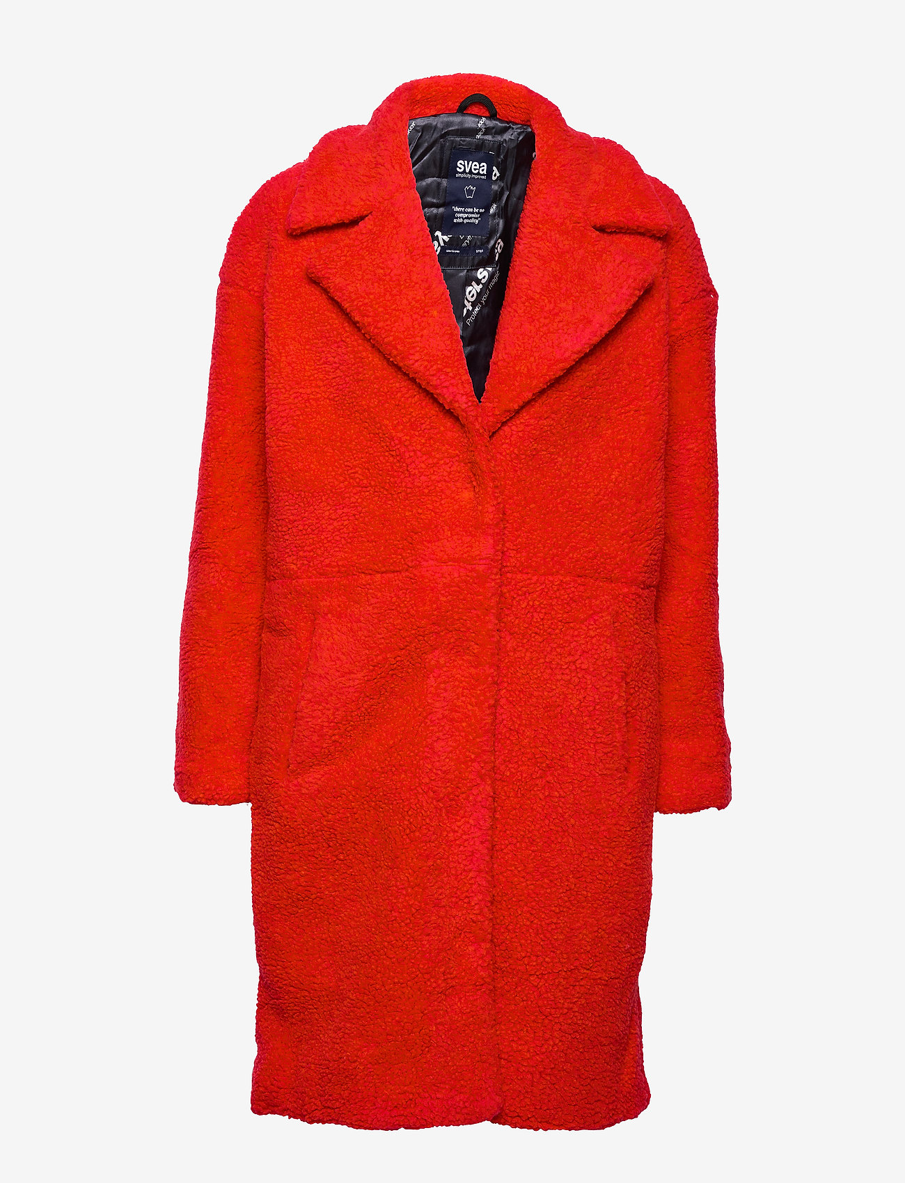 Svea - Marble Jacket - faux fur - bright red - 0