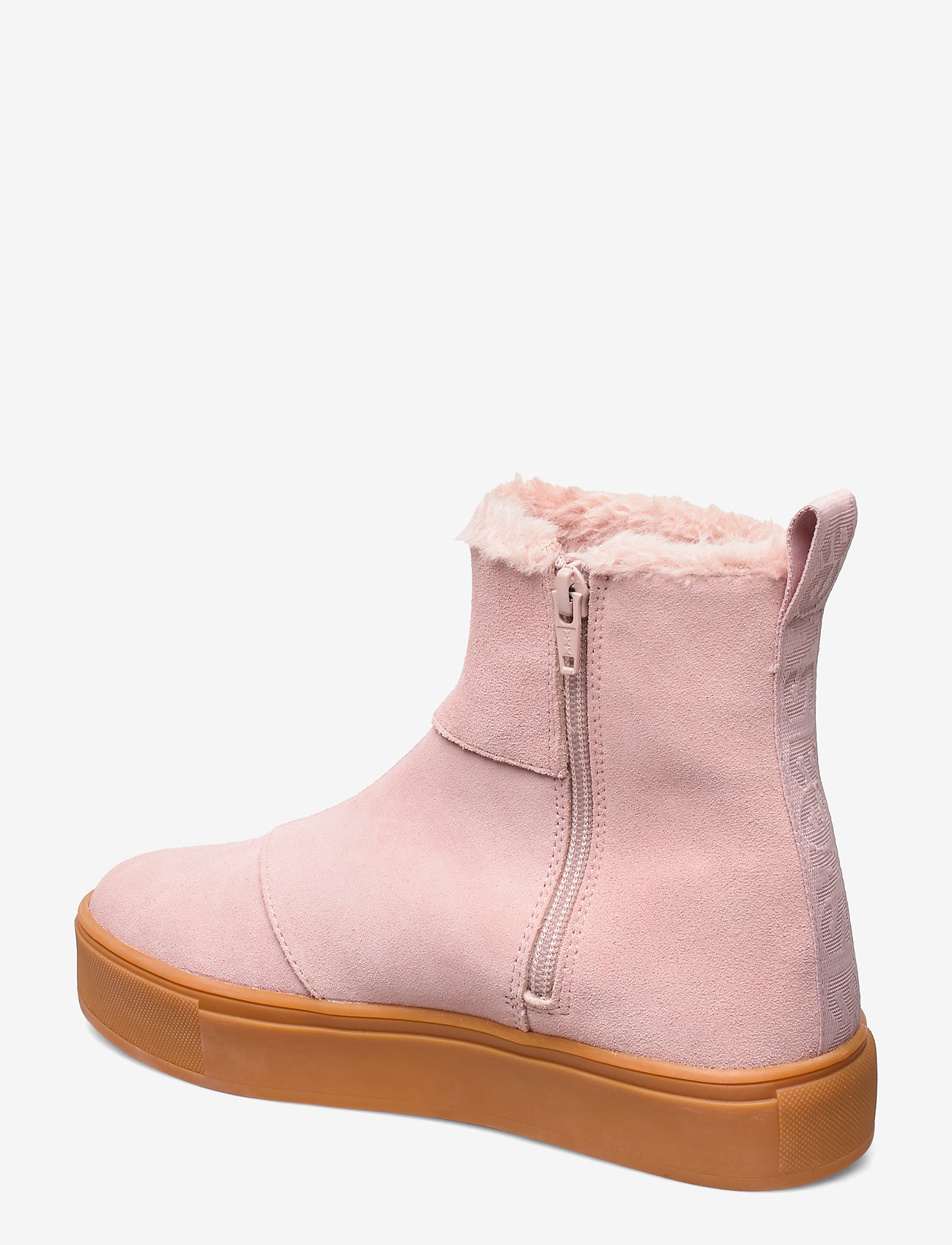 Svea - Suede / Pile Boots - flat ankle boots - soft pink - 1