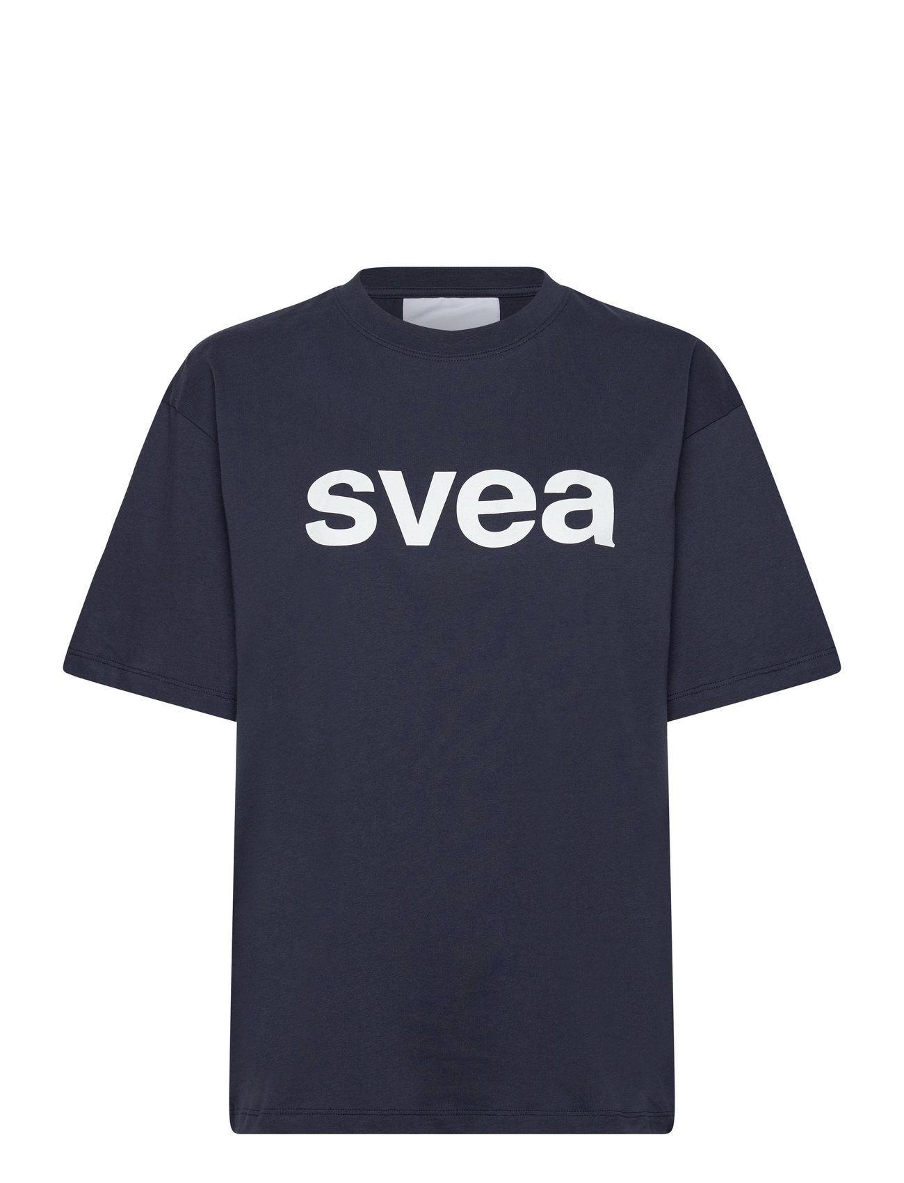 Svea Swaustin Boxy Logo Ss T-Shirt Marinblå