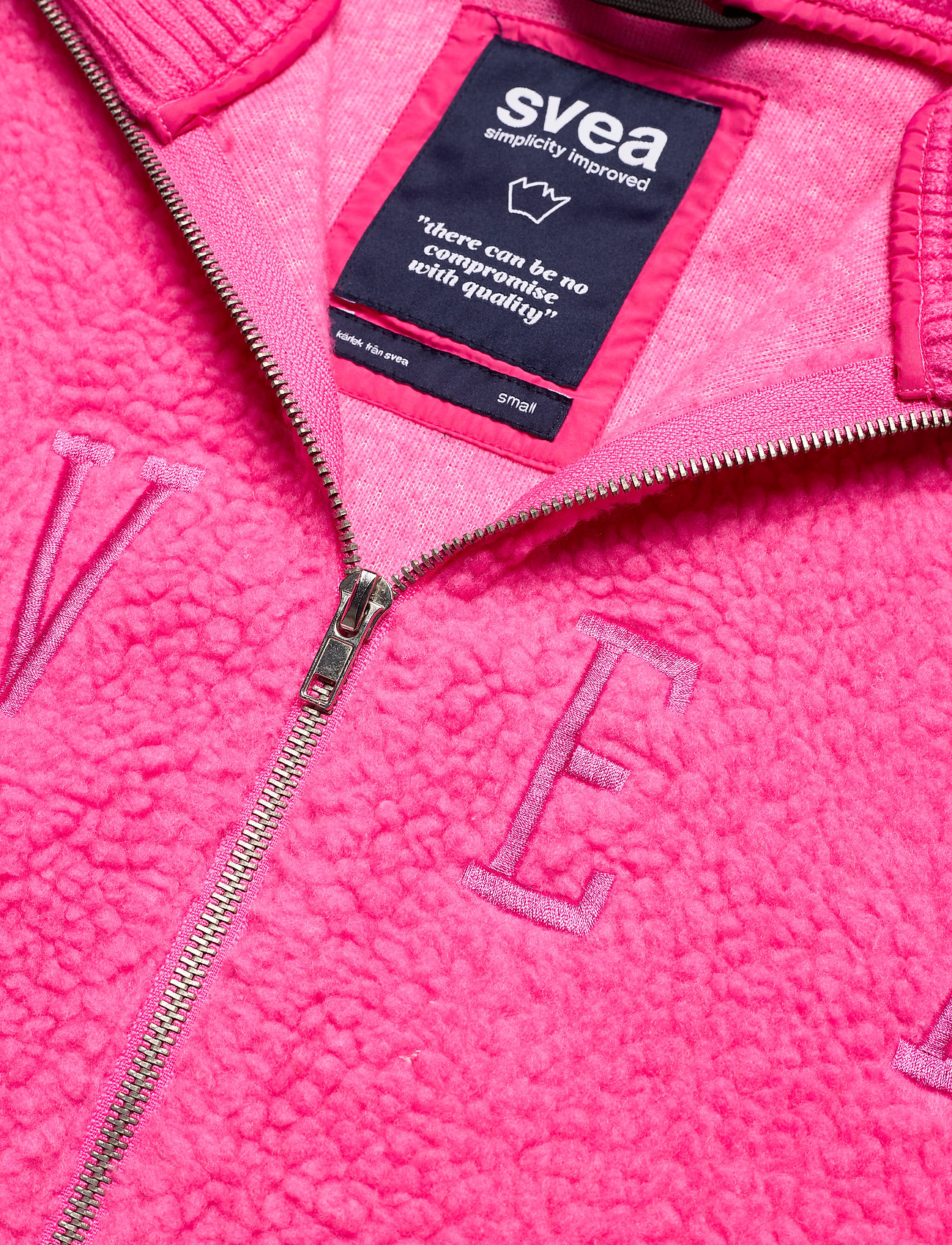 svea kathryn pile zip sweater