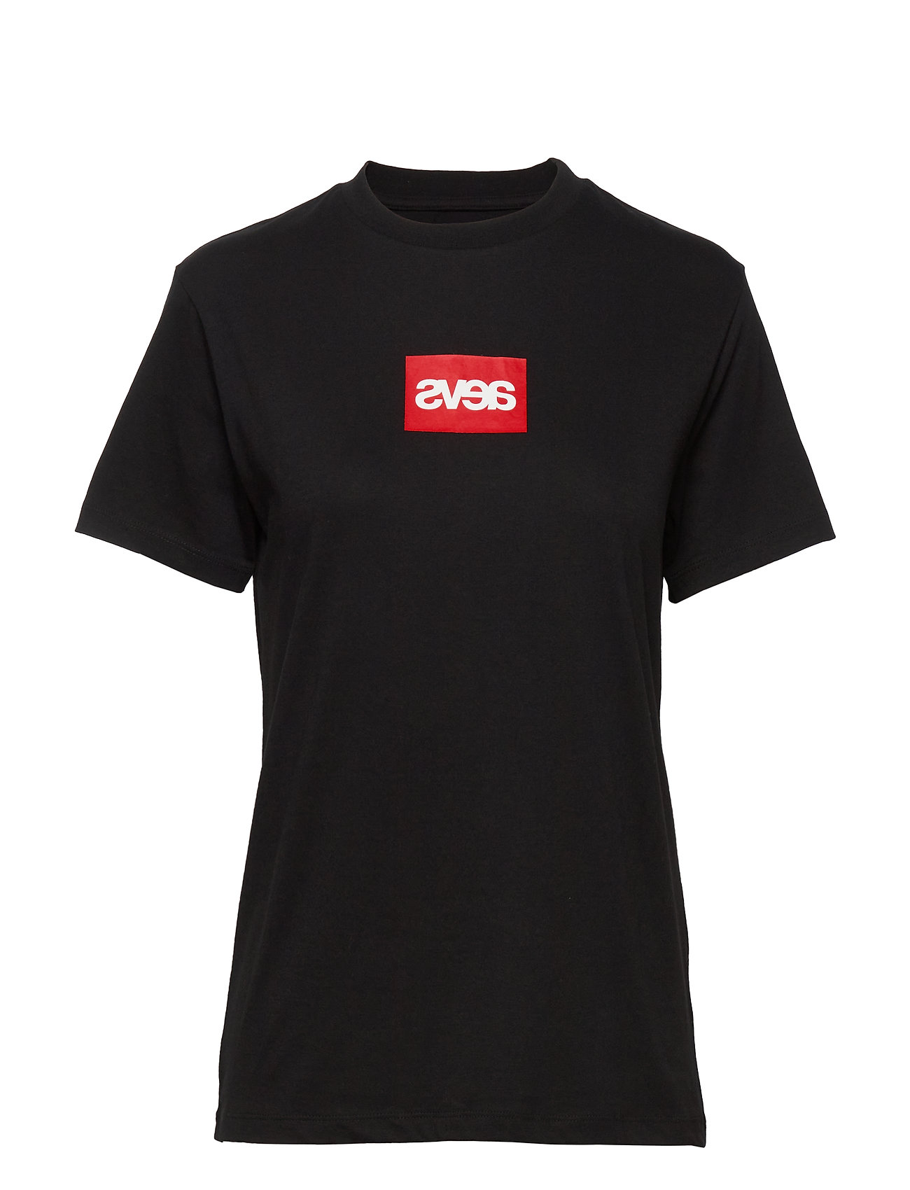 Everyday Square Logo Tee T-shirts & Tops Short-sleeved Musta Svea