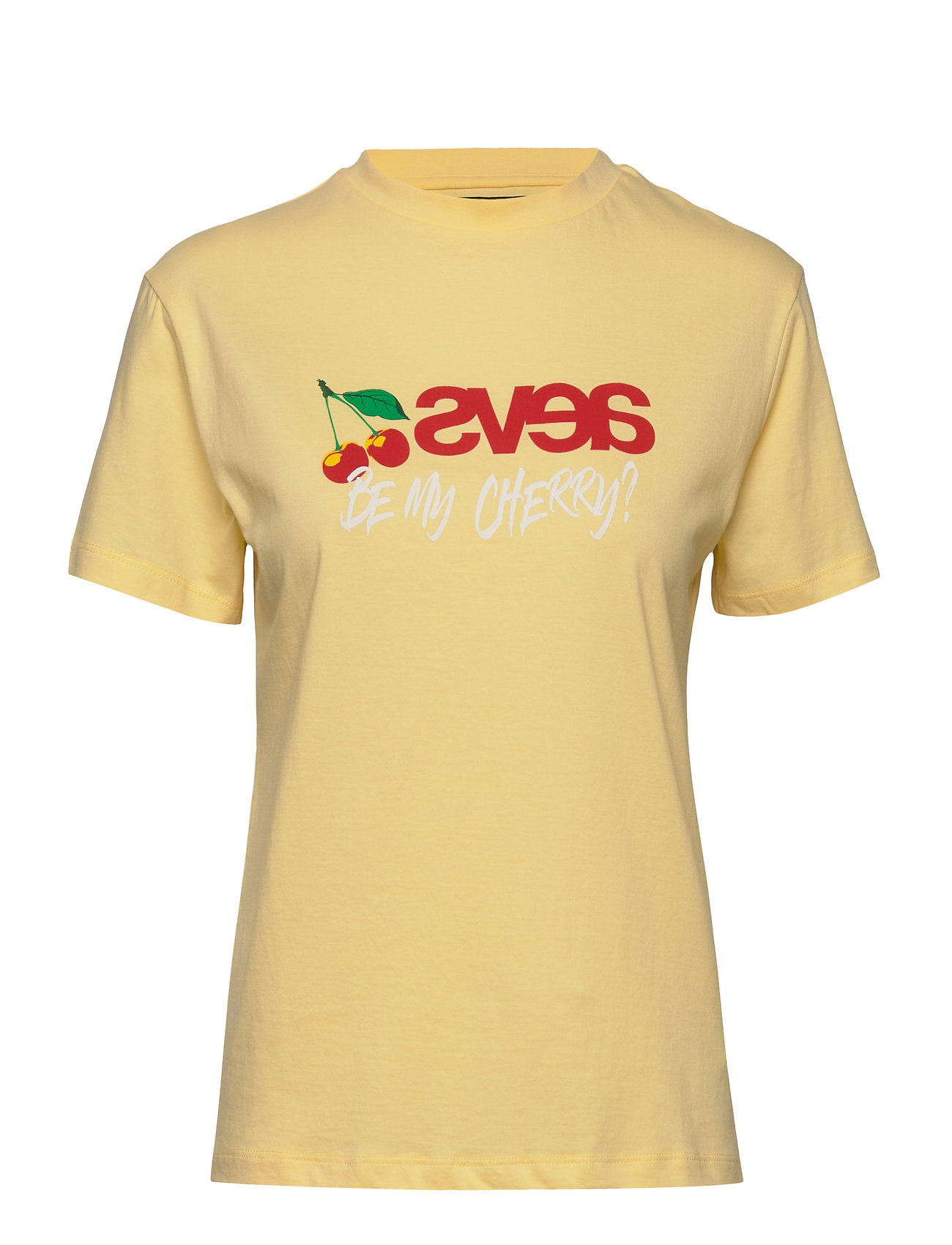 Everyday Tee - Be My Cherry T-shirts & Tops Short-sleeved Keltainen Svea