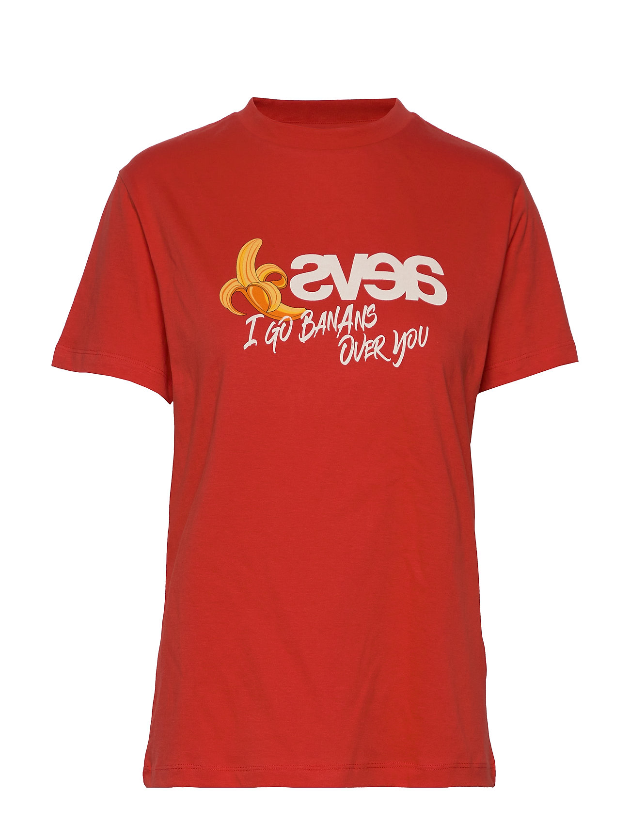 Everyday Tee - I Go Bananas T-shirts & Tops Short-sleeved Punainen Svea