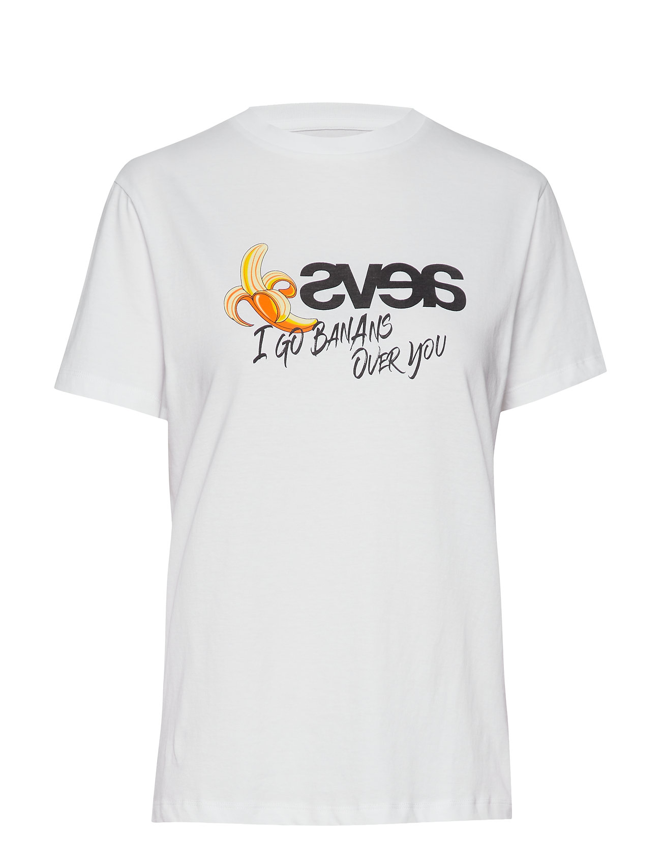 Everyday Tee - I Go Bananas T-shirts & Tops Short-sleeved Valkoinen Svea