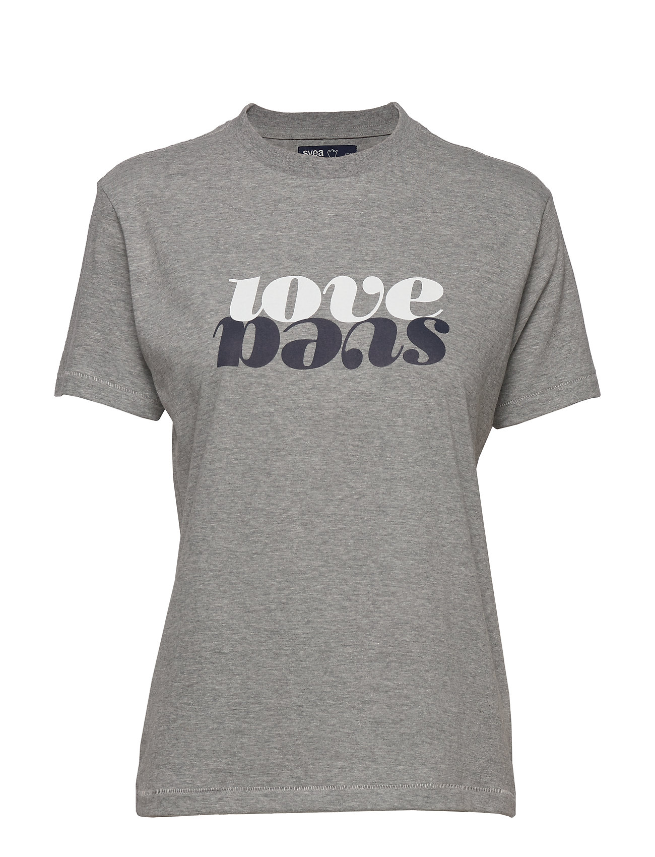 Svea Printed Love Tee Grey Svea
