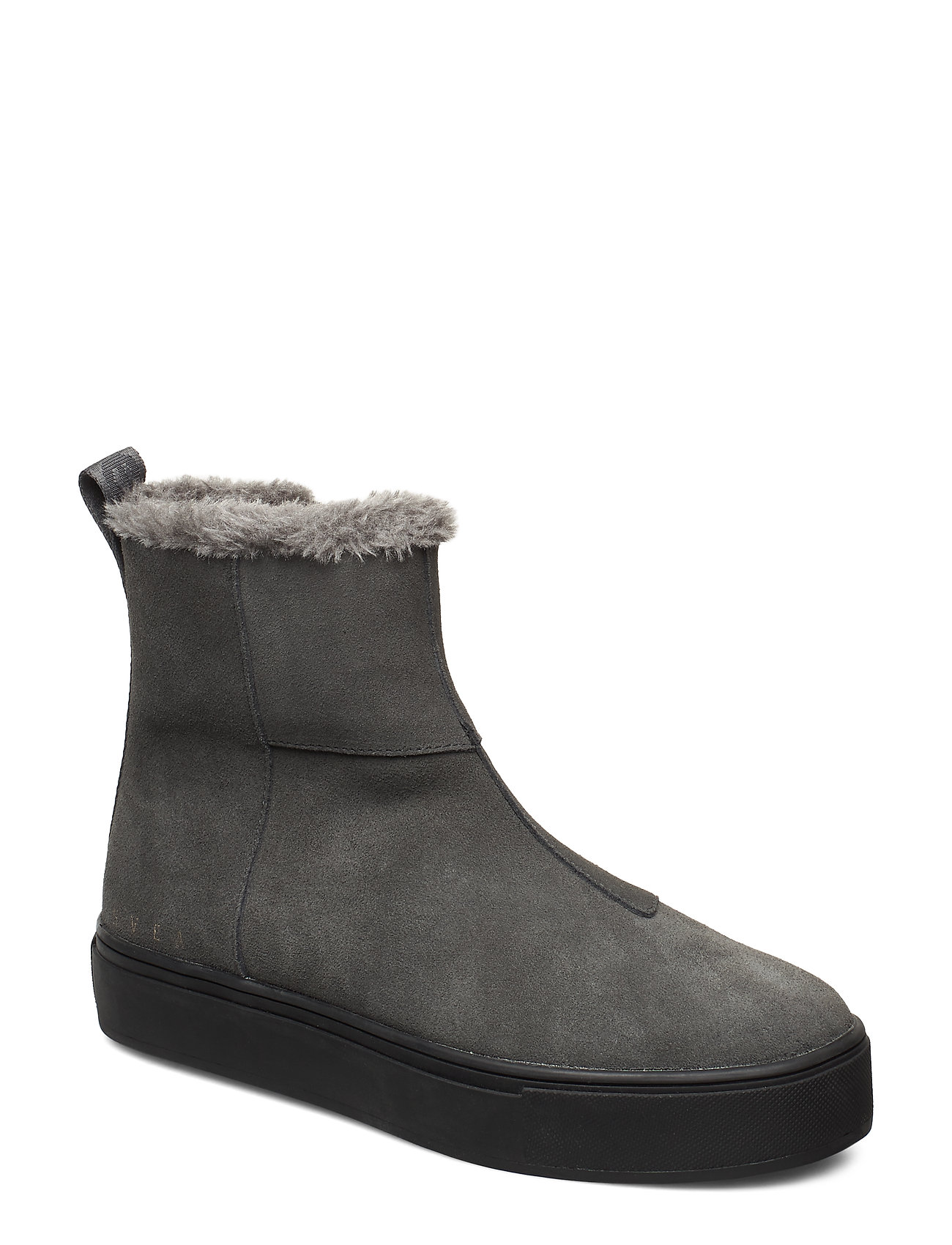 Suede / Pile Boots Shoes Boots Ankle Boots Ankle Boot - Flat Harmaa Svea