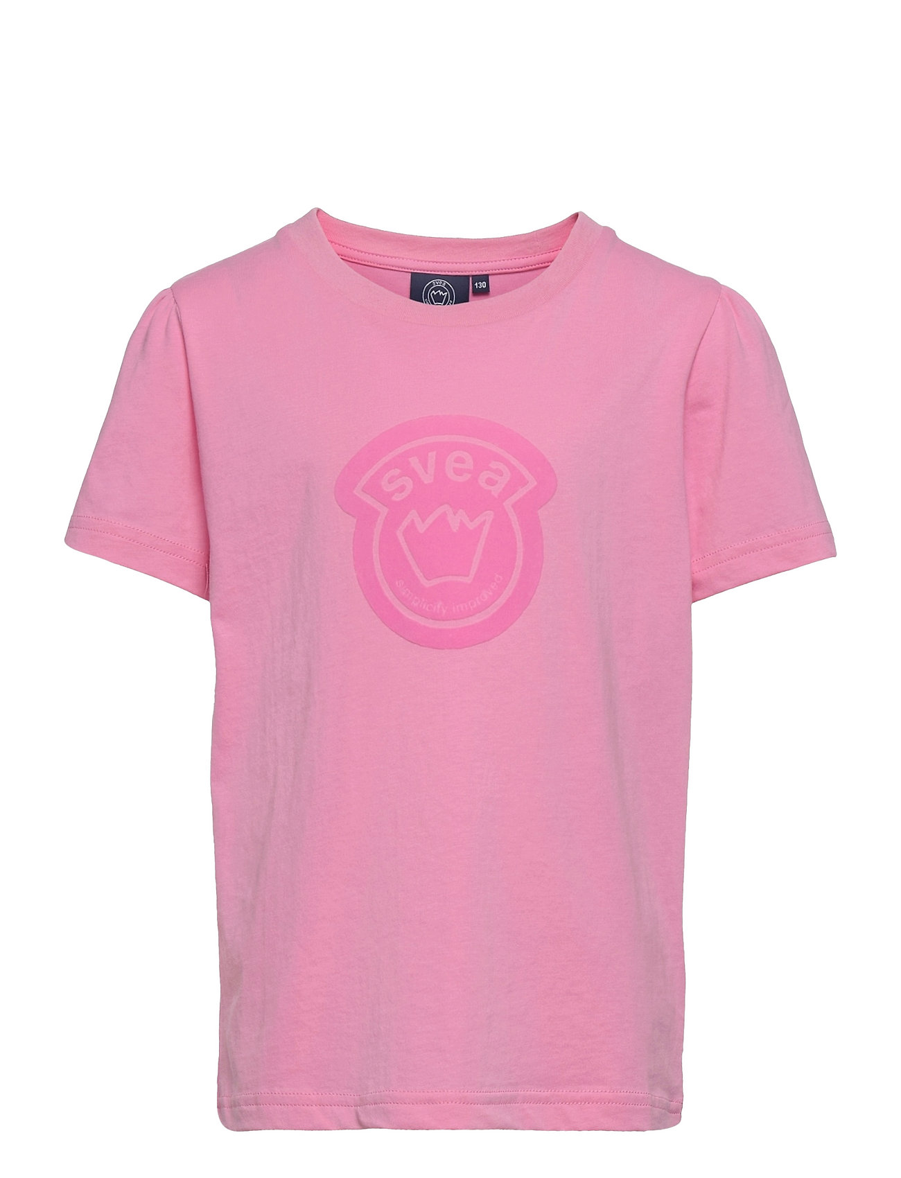 K. Puff Tee T-shirts Short-sleeved Vaaleanpunainen Svea