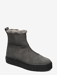 Suede / Pile Boots - GREY