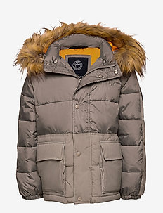K. Short Padded Parka - insulated jackets - silver grey