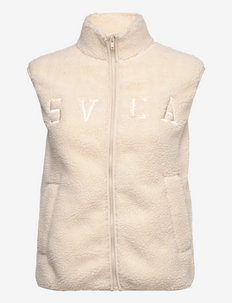 W. Teddy Pile Vest - down- & padded jackets - offwhite