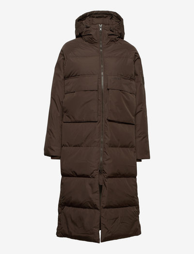 W. Long Winter Coat - vinterkappor - brownie bit