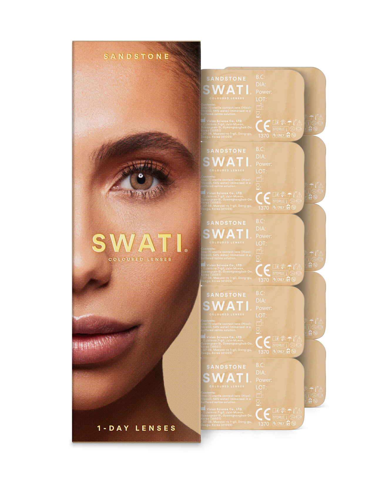 Sanst 1-Day Lenses Beauty Women Makeup Eyes Coloured Lenses SWATI Cosmetics