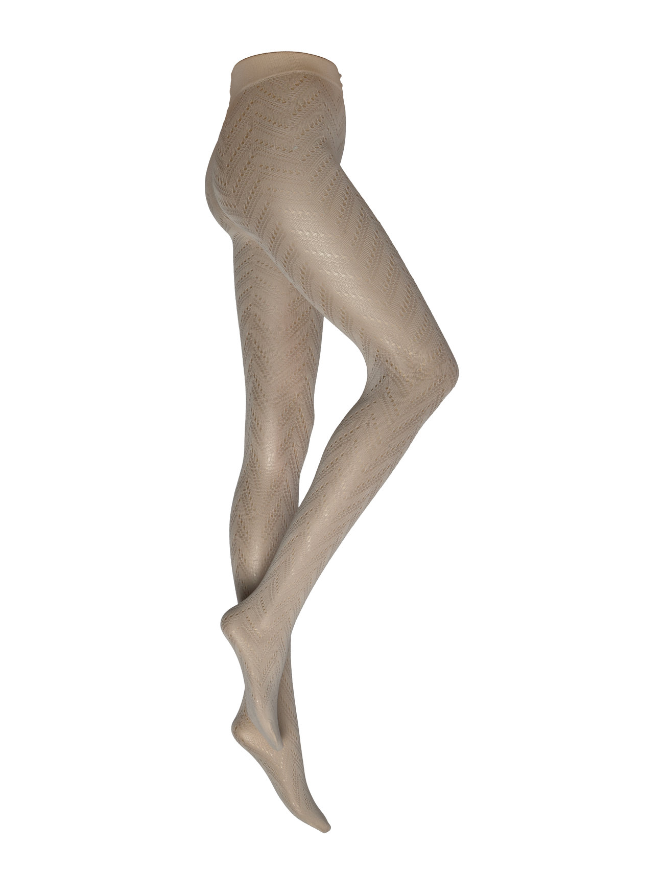 Ina Pointelle Tights Cream Swedish Stockings