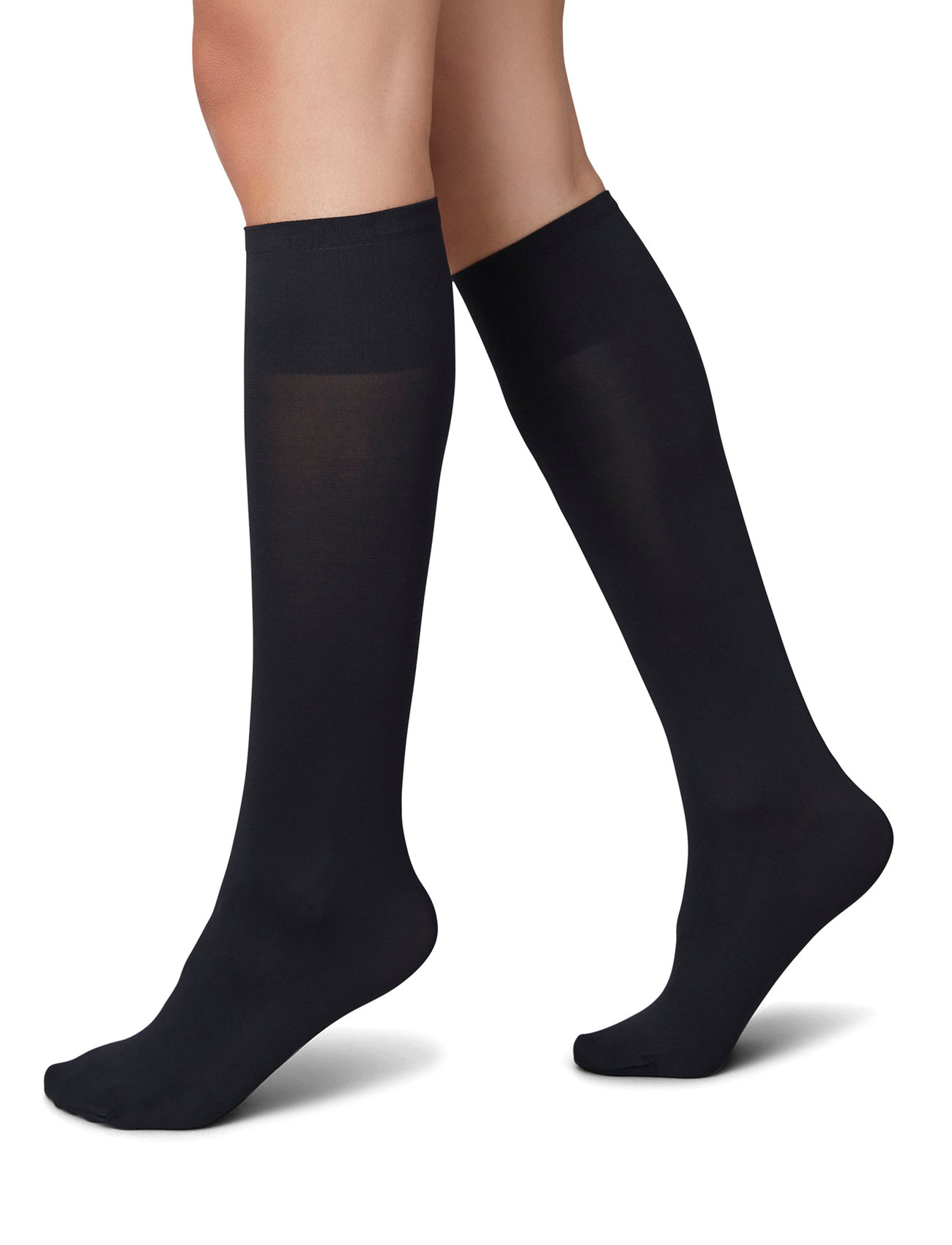 Ingrid Premium Knee-High 60D Lingerie Socks Knee High Socks Svart Swedish Stockings
