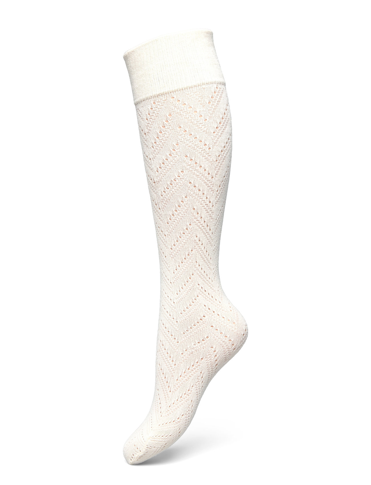 Swedish Stockings Ina Pointelle Knee-Highs Vit