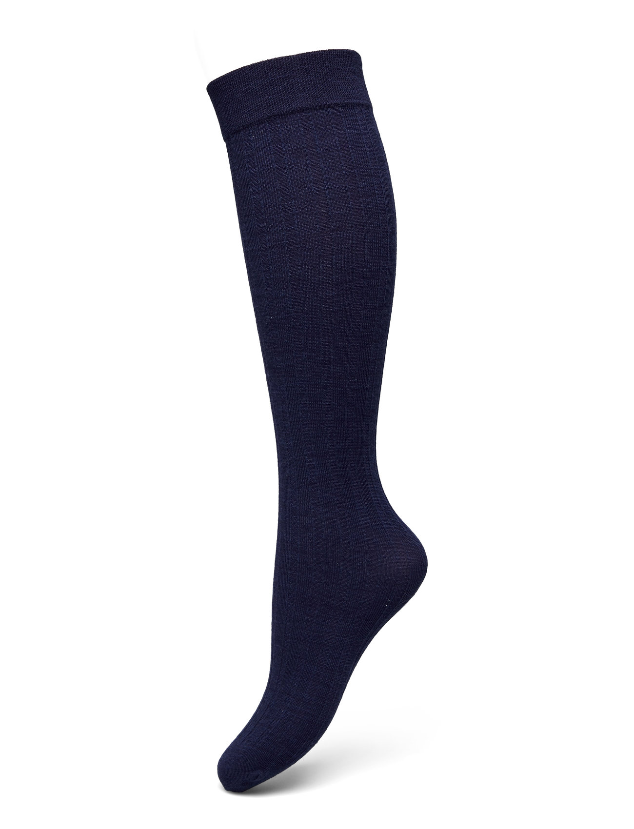 Swedish Stockings Freja Ribbed Wool Knee-Highs Svart