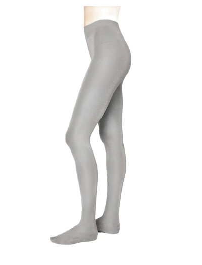 Swedish Stockings Tora Shimmery Tights in Light Grey main image 1