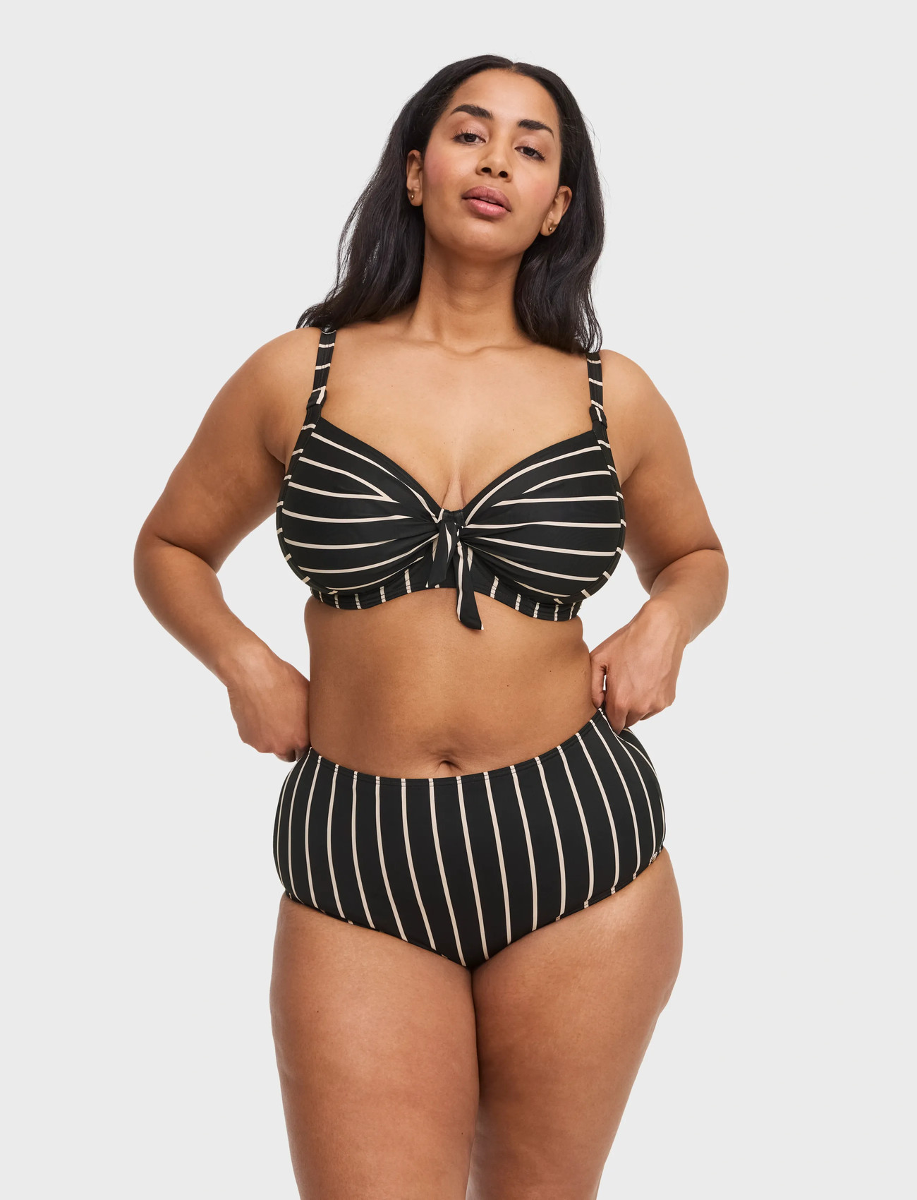 Swegmark Portofino High Waist Bikini Briefs, 48 x 48, Black, Bikiniunderdele > Bikinitrusser, Dame