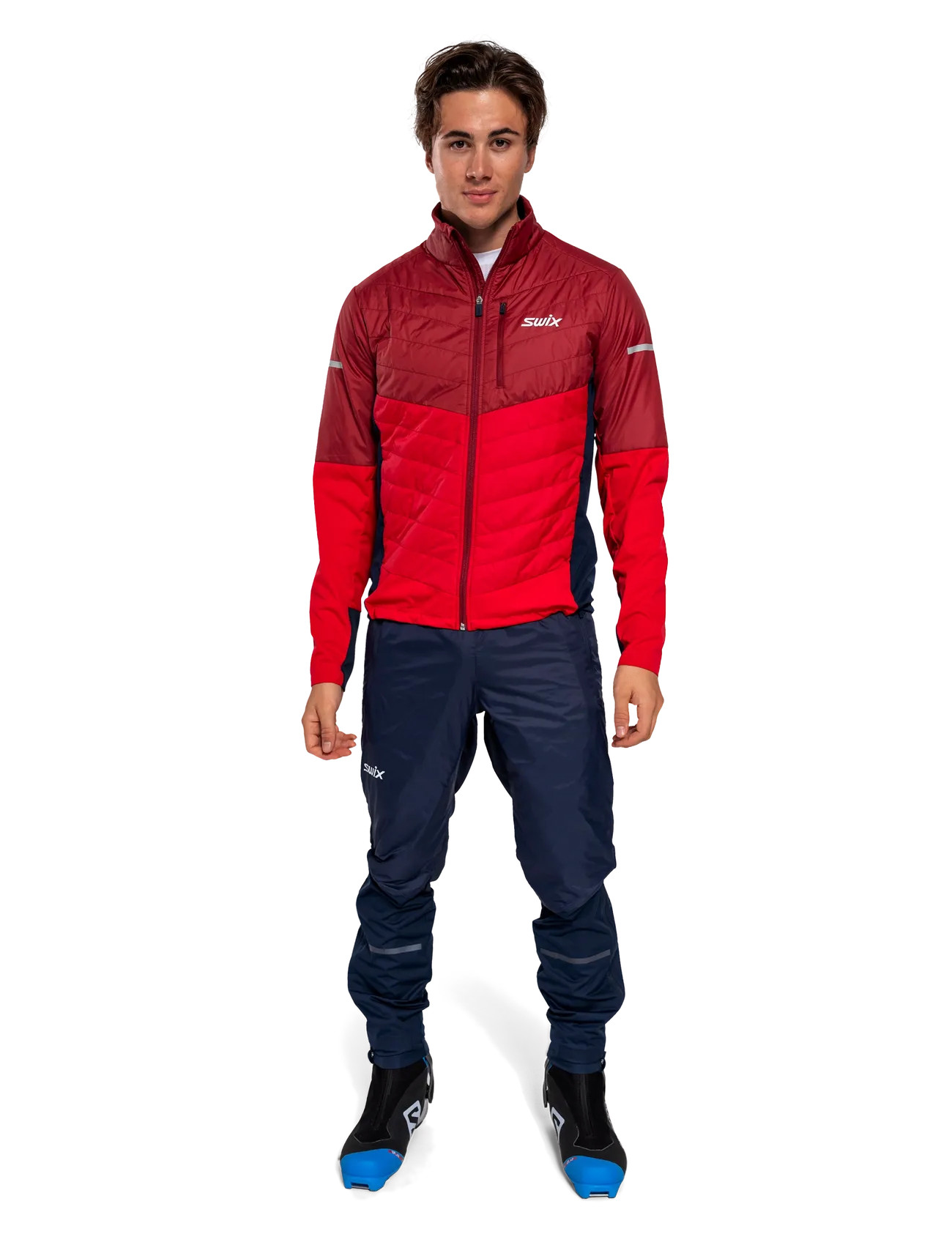 Swix Nordic Warm Hybrid Jacket M, S, Red, Sport Jackets > Sport Padded Jackets, Herre