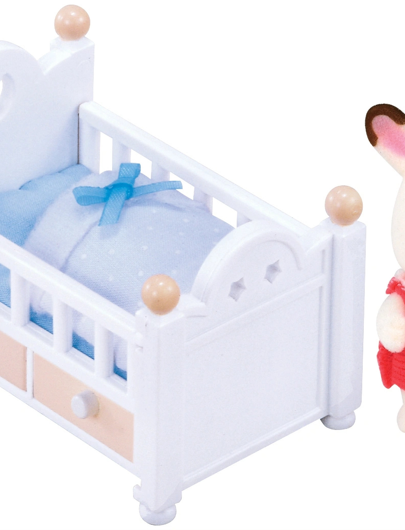 Sylvanian families Chocolate Rabbit Baby Set (Baby Bed), One Size, Multi/patterned, Legesæt Og Actionfigurer > Legesæt, Børn