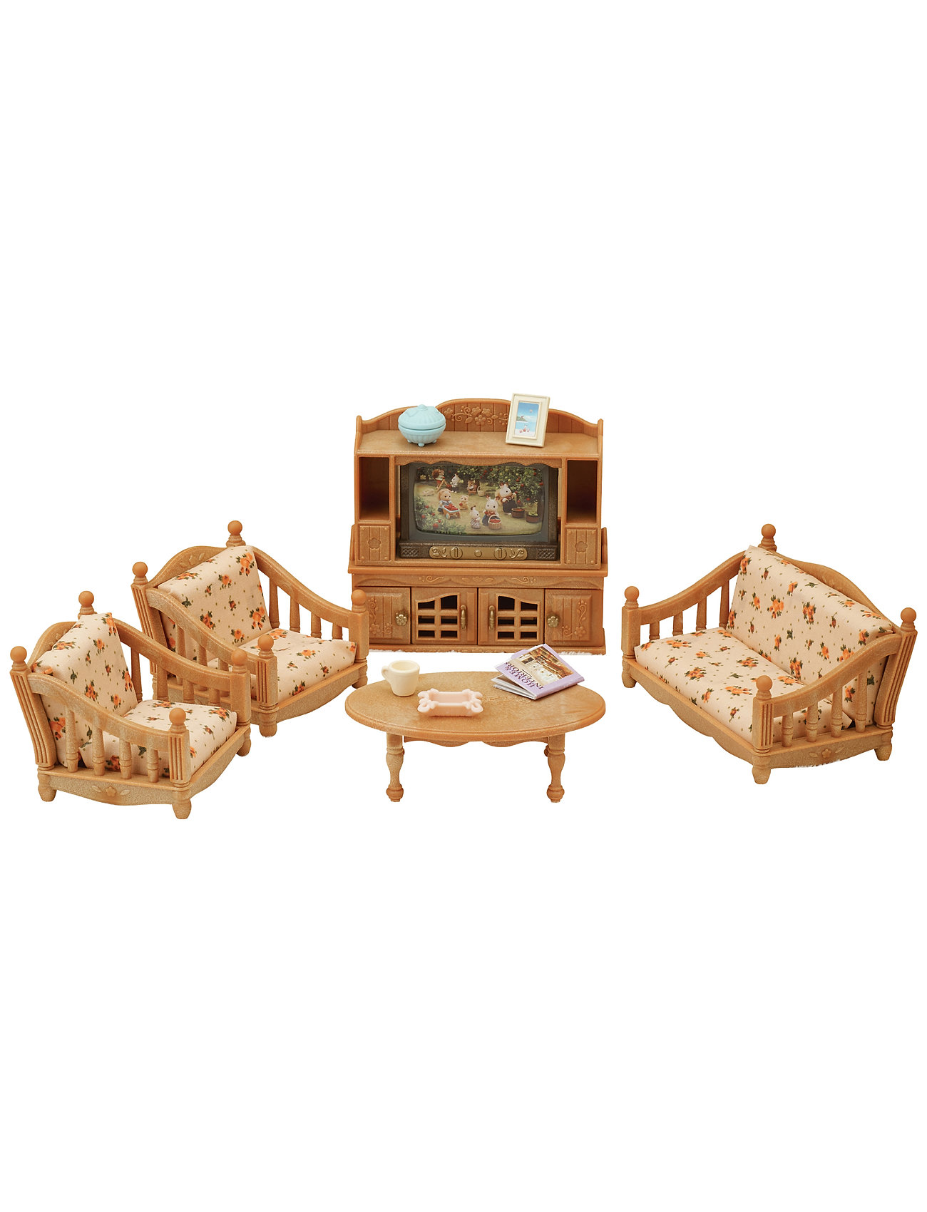 Comfy Living Room Set Toys Playsets & Action Figures Play Sets Multi/patterned Sylvanian Families