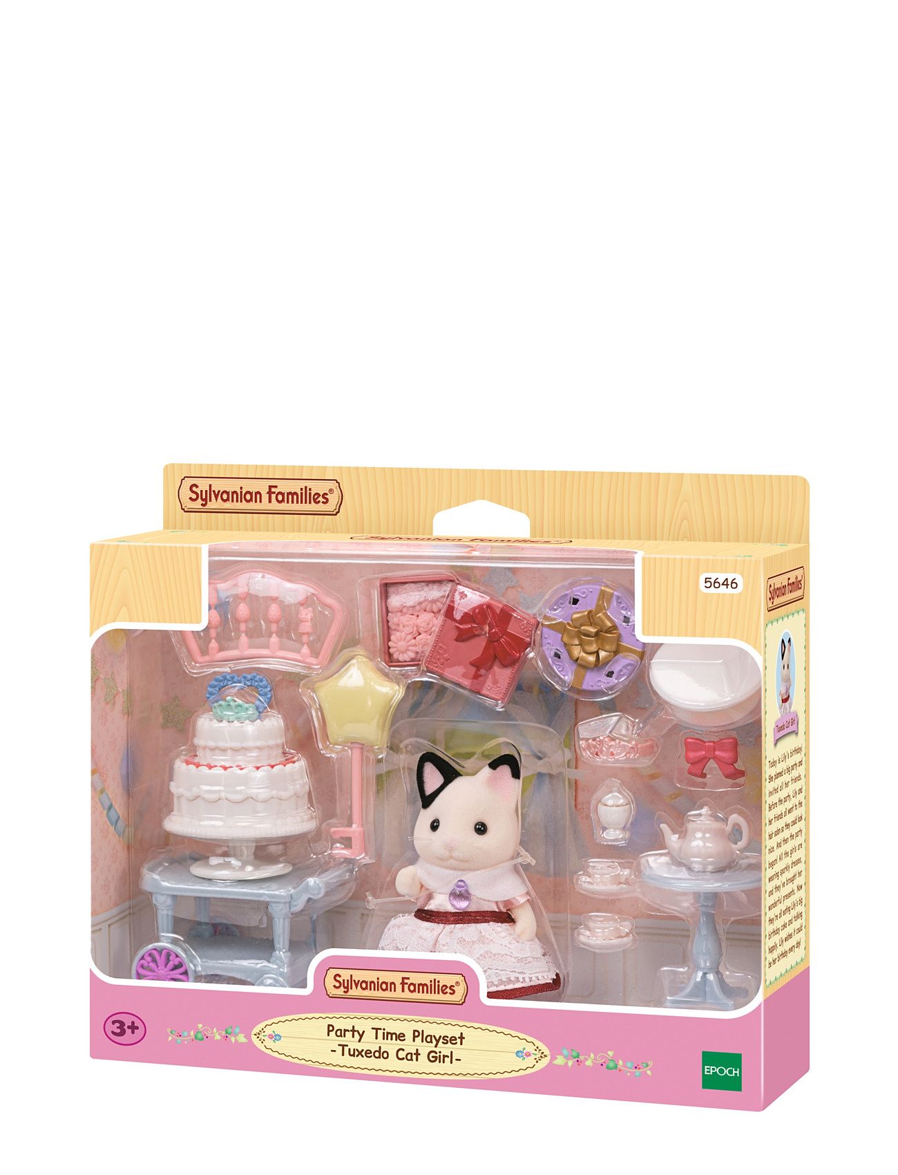 Party Time Playset -Tuxedo Cat Girl- Toys Playsets & Action Figures Play Sets Multi/patterned Sylvanian Families