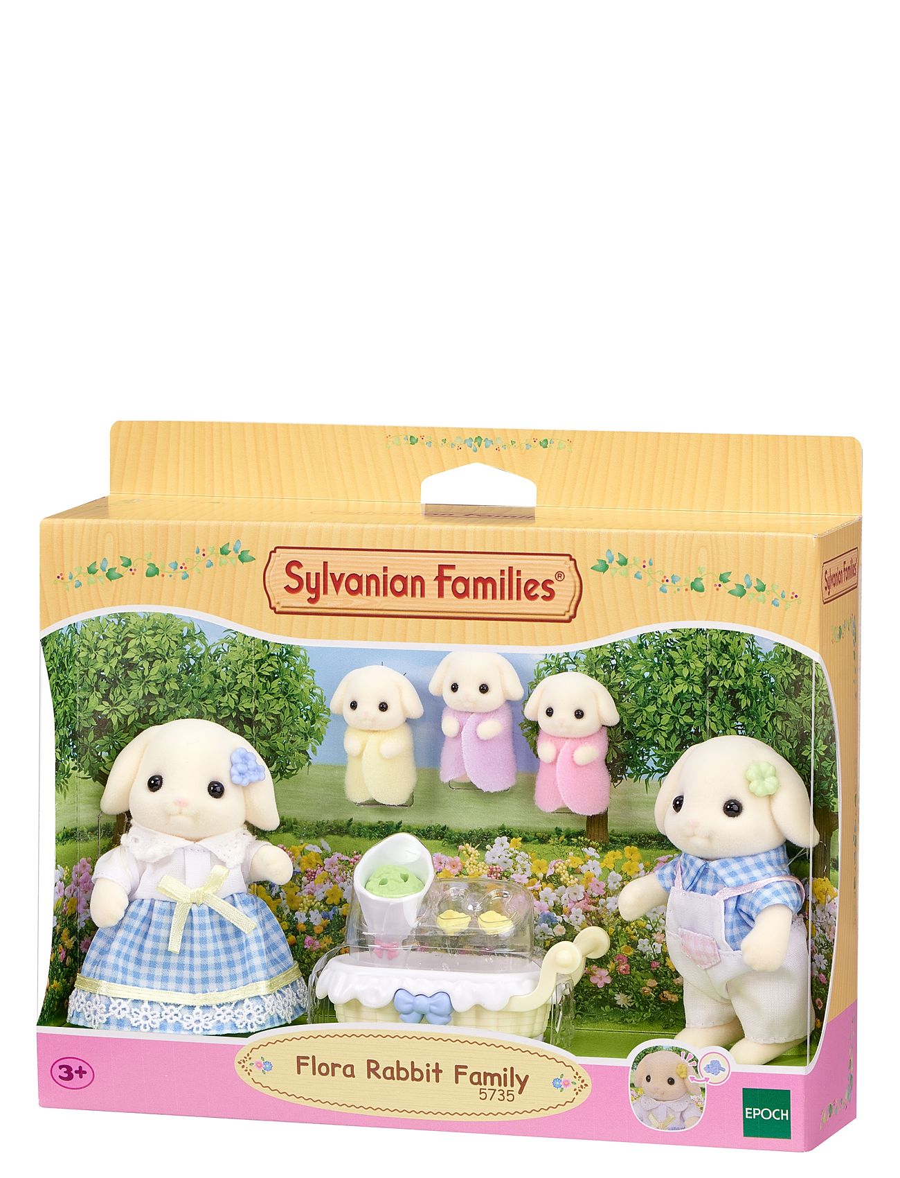 Flora Rabbit Family Toys Playsets & Action Figures Play Sets Multi/patterned Sylvanian Families