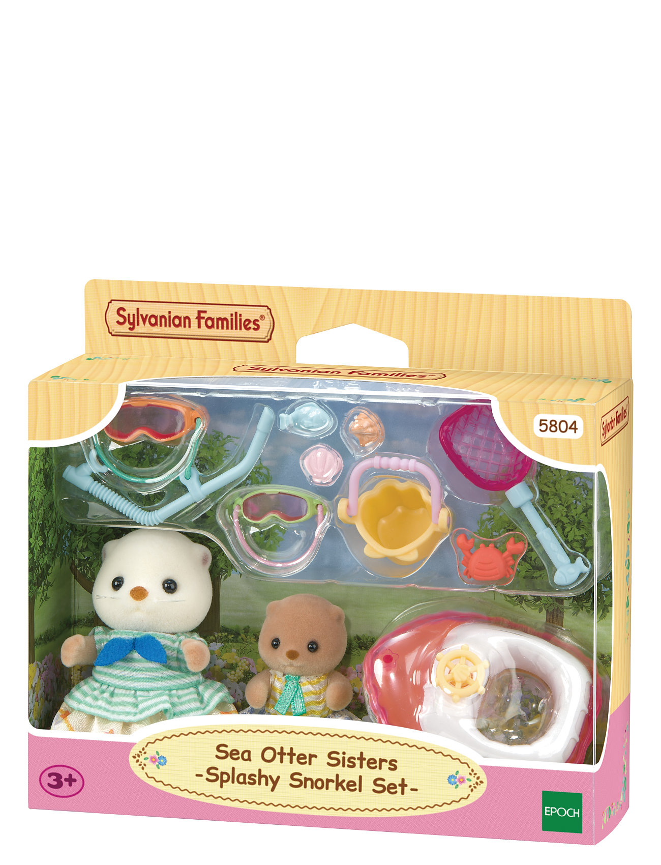 Sylvanian Families Sea Otter Sisters-Splashy Snorkel Set- Multi/patterned