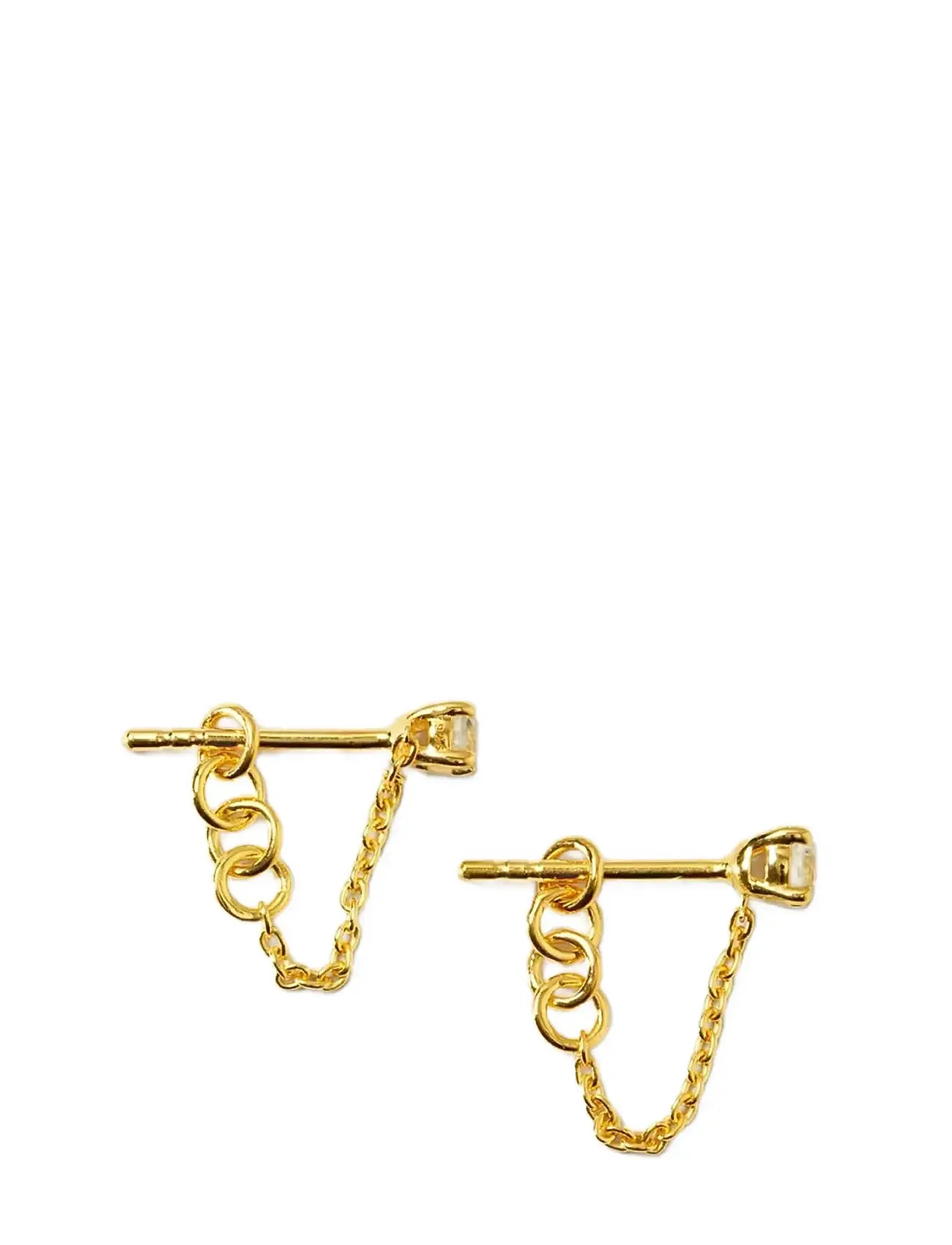 SYSTER P Minimalistica Solo Nova Ohrringe Gold Gold - One Size - Damen