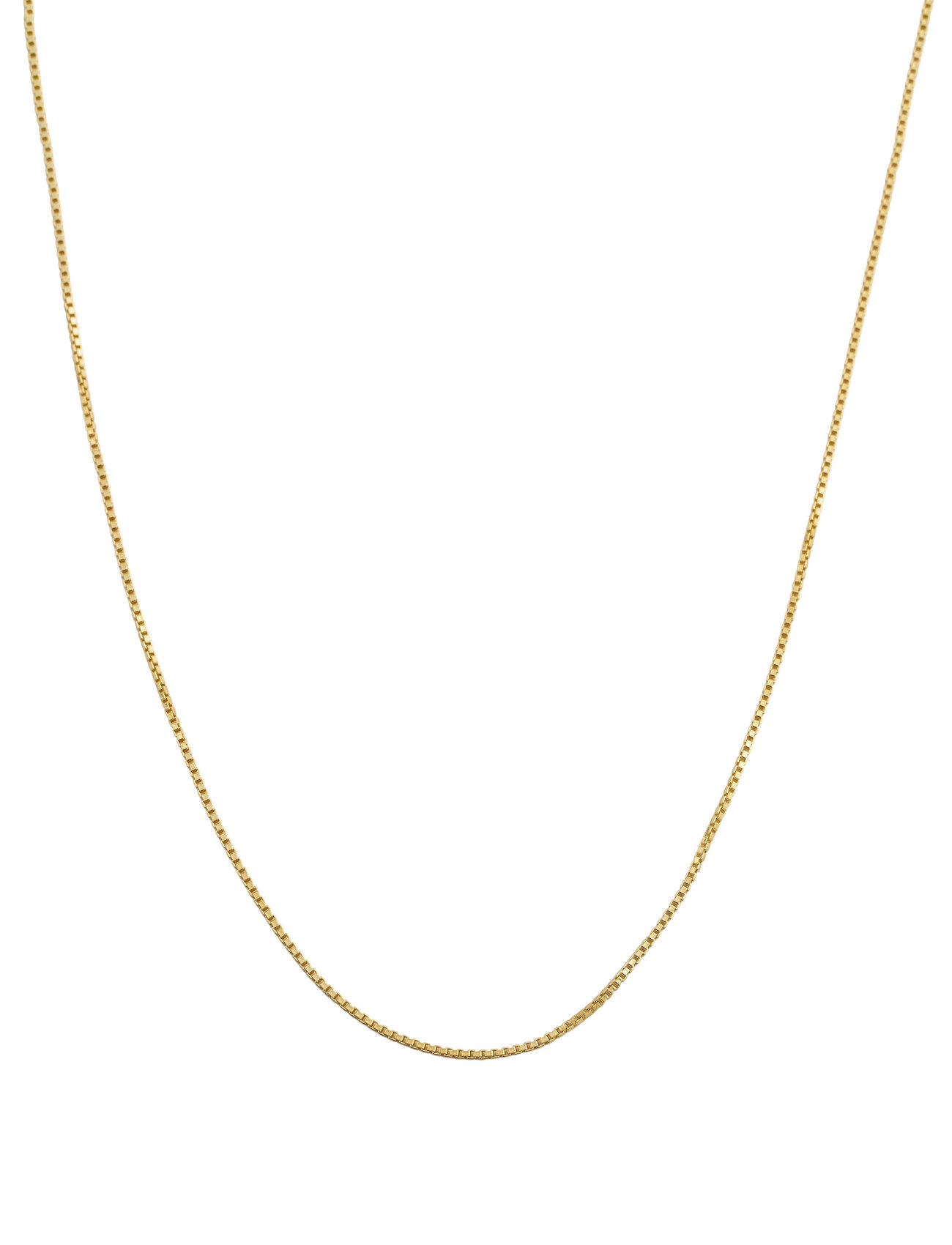 Beloved Long Box Chain Gold Accessories Jewellery Necklaces Chain Necklaces Gold Syster P