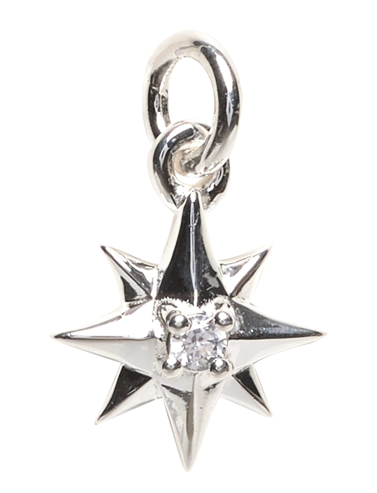 Syster P Beloved Compass Star Pendant Silver, One Size, Silver, Smykker > Vedhæng, Dame