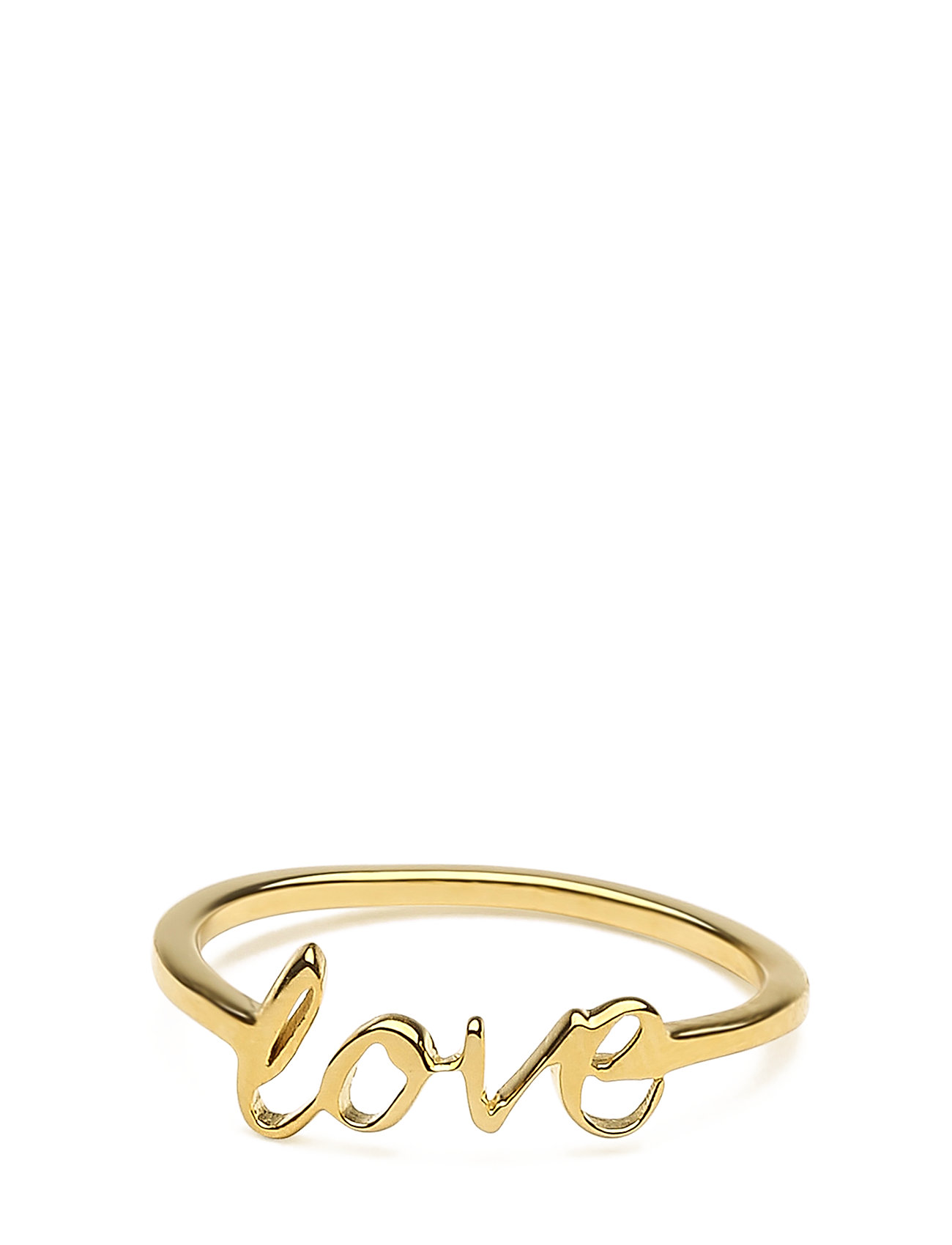 Snap Ring Love Gold Ring Smykker Guld Syster P